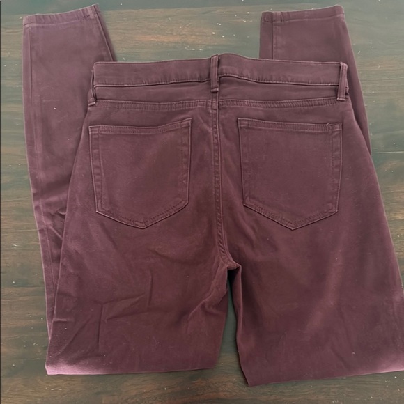 LOFT Women's Deep Burgundy Skinny Jeans - Picture 4 of 4